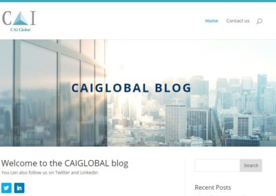 Blog. Client: Cai Global